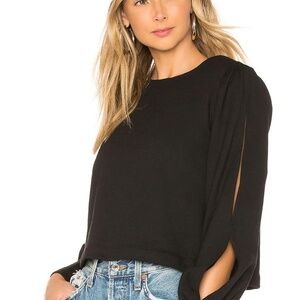 Marled x Olivia Culpo Cut Out Sleeve Sweatshirt  Size: Medium
